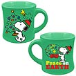 Peanuts Snoopy Peace On Earth Christmas 12 oz. Fluted Mug